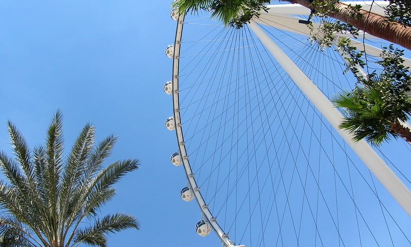 The High Roller in Las Vegas is the world's largest observation wheel making it a giant in the world of group destinations