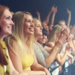 Group in Audience after Group Ticket Buying for a Show, Concert, or Event.